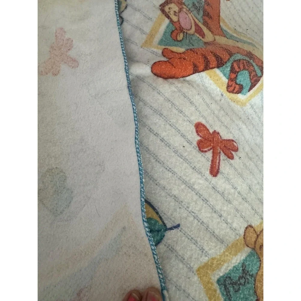 Vintage Disney Winnie The Pooh Tigger Fleece Blanket Cover 84